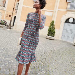 Boden 6R - Violette Dress - Heritage Blue